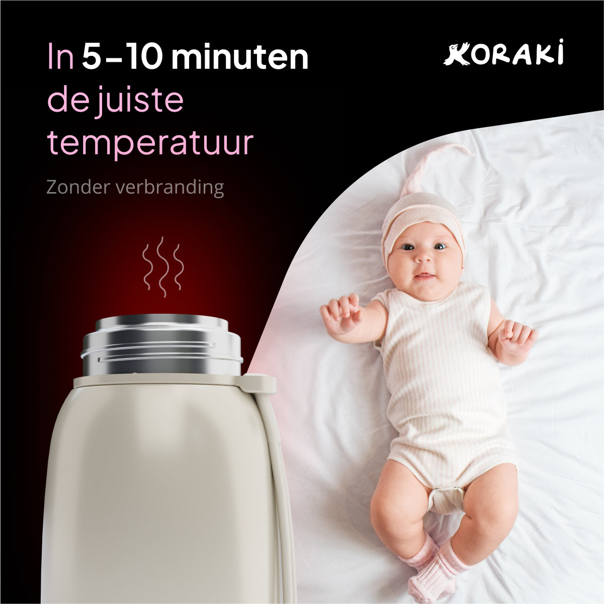 Koraki® Thermosfles Flessenwarmer